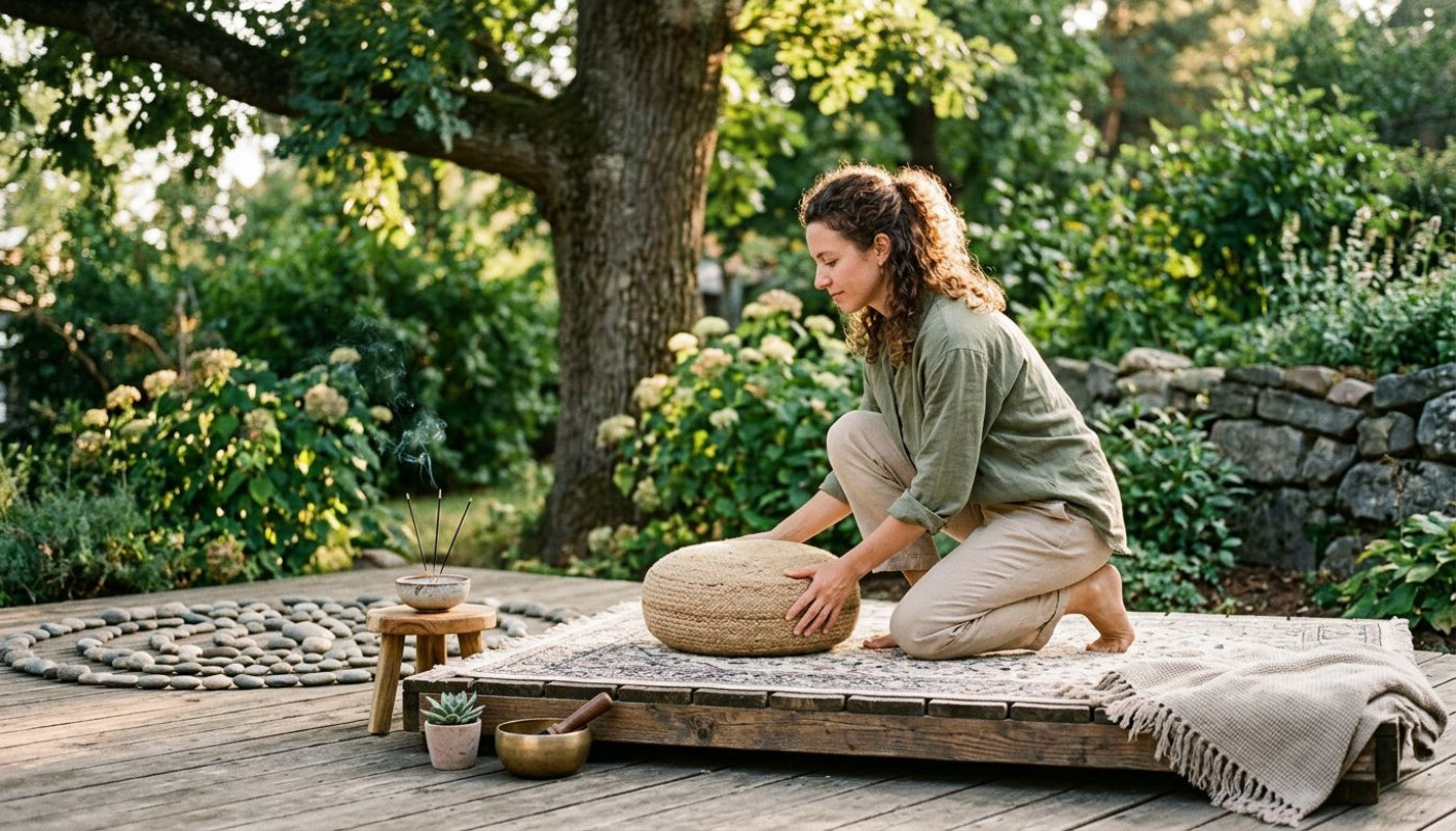 Étapes essentielles pour créer un espace de méditation en extérieur